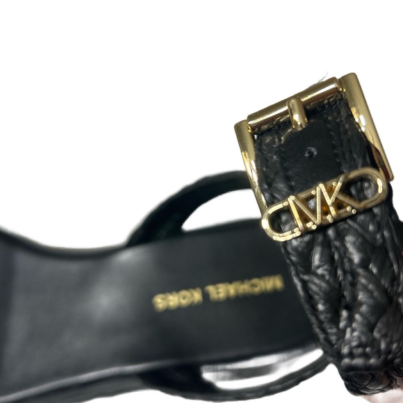 Michael Michael Kors Sandra Straw Platform Sandals - Picture 10 of 11